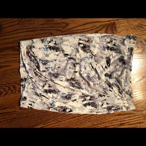 1. state print knee length skirt